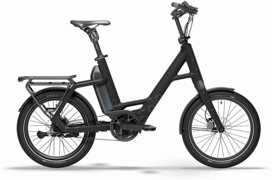 QiO Compact PX5+ 800 Wh E-Kompaktrad 20" night black matt 48 cm