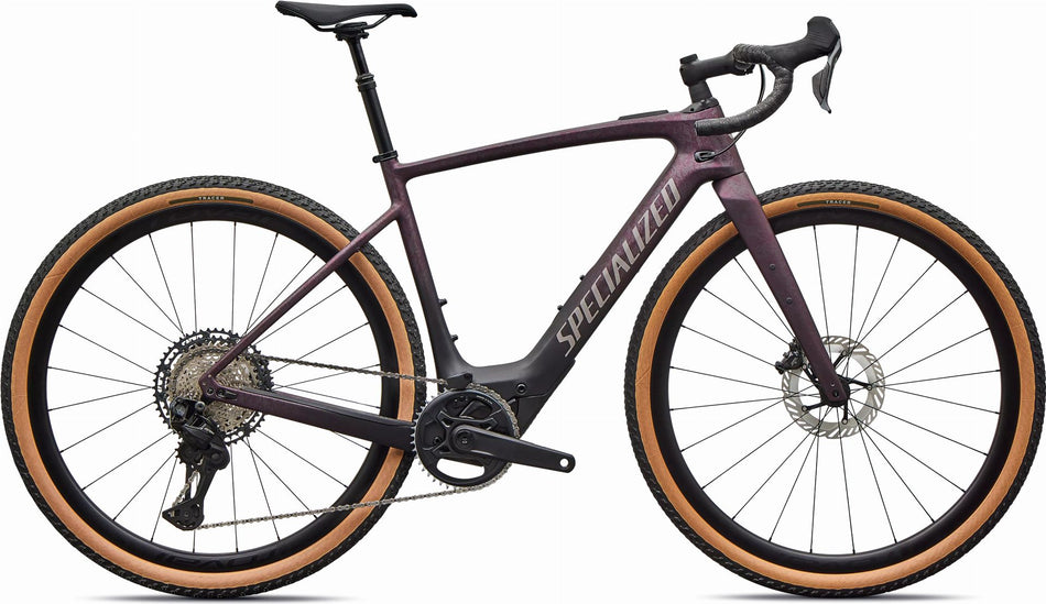 Specialized Creo SL Expert Carbon 320 Wh E-Gravel Rad Diamant 28" Satin Nebula Metallic/bordeaux Metallic Dry Impasto/desert Metallic