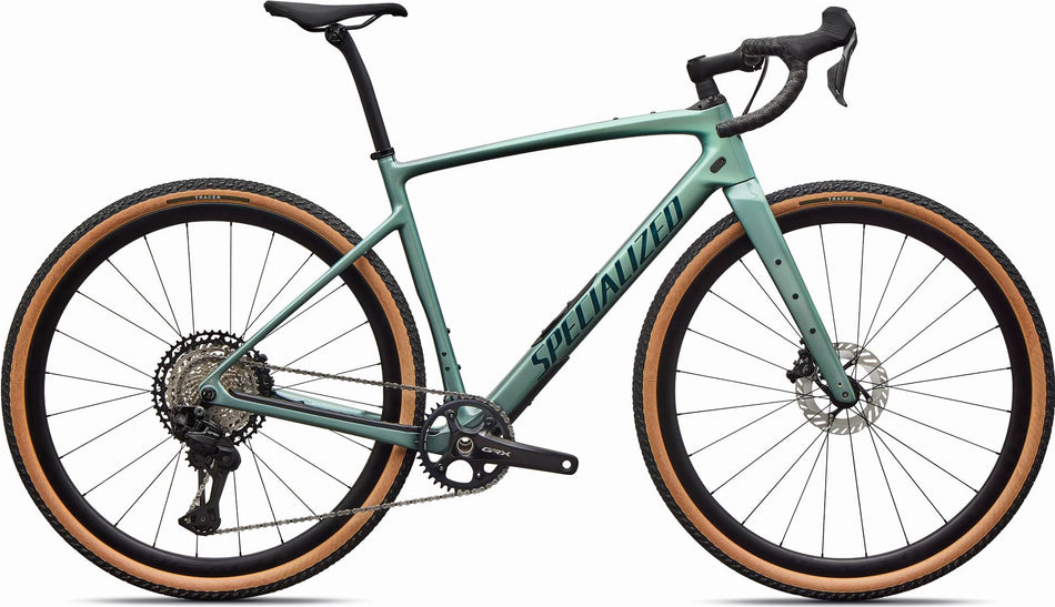 Specialized Diverge 4 Expert DI2 Gravelbike Diamant 28" Fjord Metallic/emerald Metallic