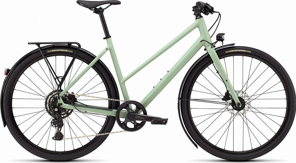 Specialized Sirrus X 2.0 EQ ST Trekkingrad Trapez 28" Satin Pistachio/Dolomite Metallic Frost Reflective
