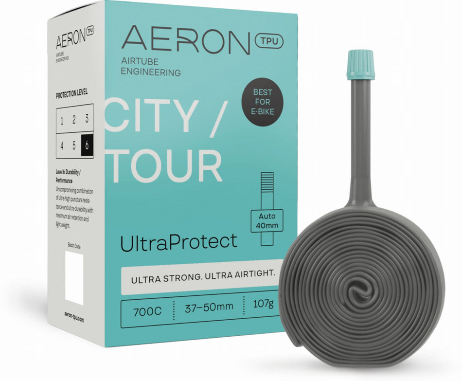 Aeron/TPU City/Tour - UltraProtect 37-50 mm Schlauch 28" black Ventil AV 40 mm