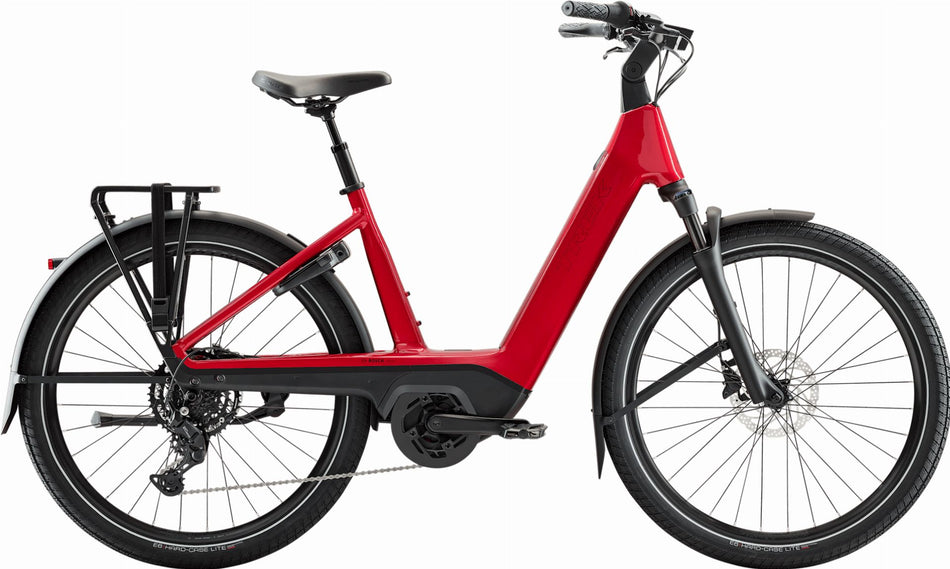 Trek Charter+ 4 R9 Lowstep 800 Wh E-Bike Wave 27,5" fury red