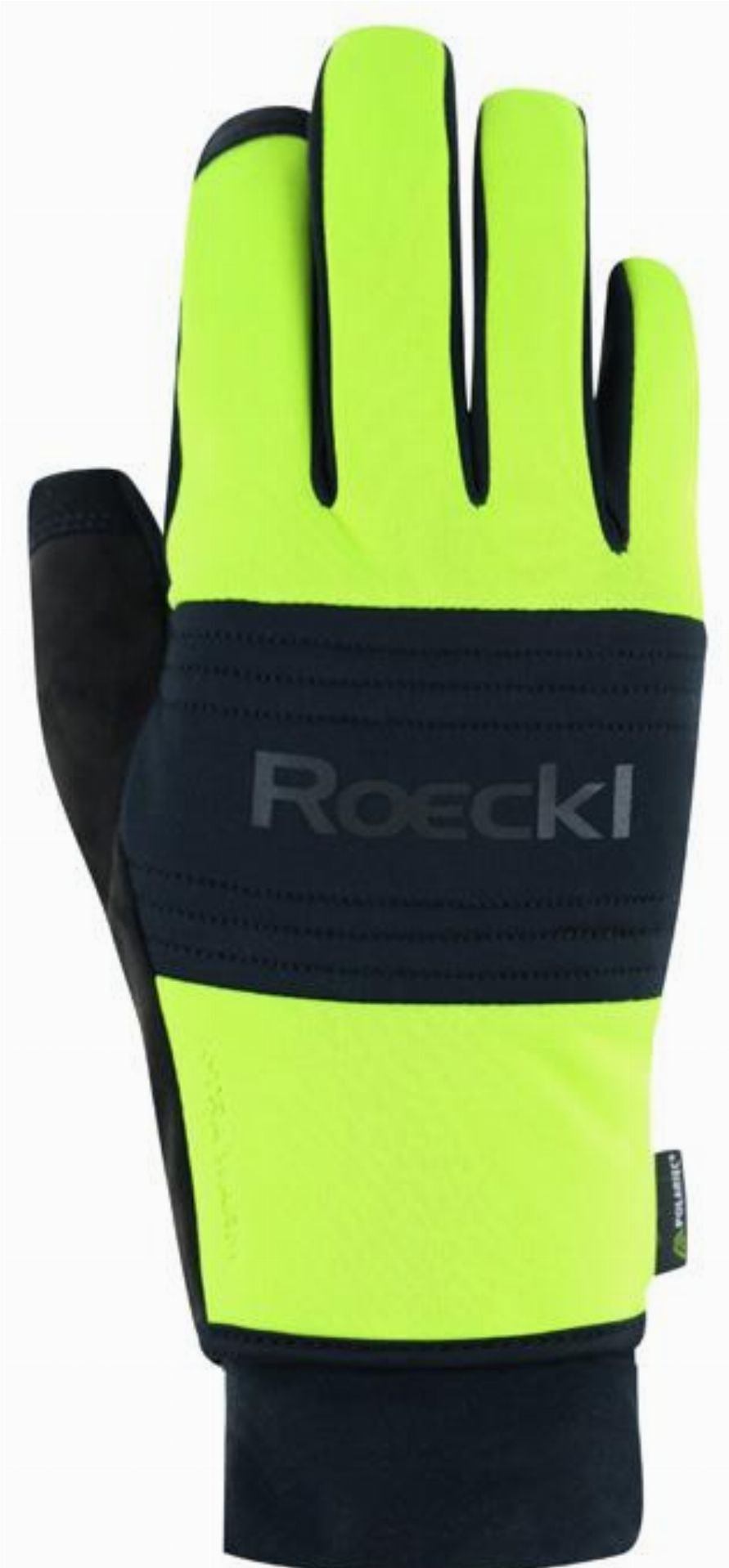 Roeckl Vinadi Extra Warm Handschuhe lang fluo yellow/black