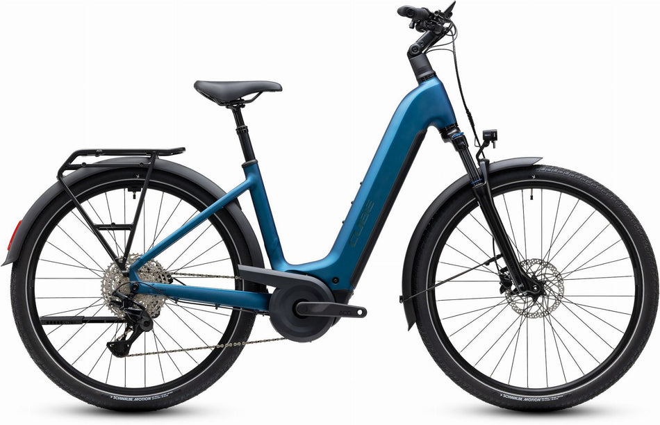Cube Touring Hybrid Pro 800 Wh E-Trekkingbike Easy Entry 28" electricblue´n´prizm