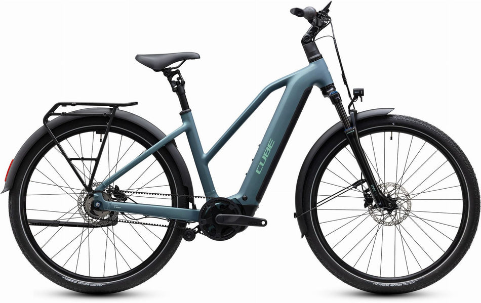 Cube Touring Hybrid Deluxe SLX 800 Wh E-Trekkingbike Trapeze 28" greengranit´n´green