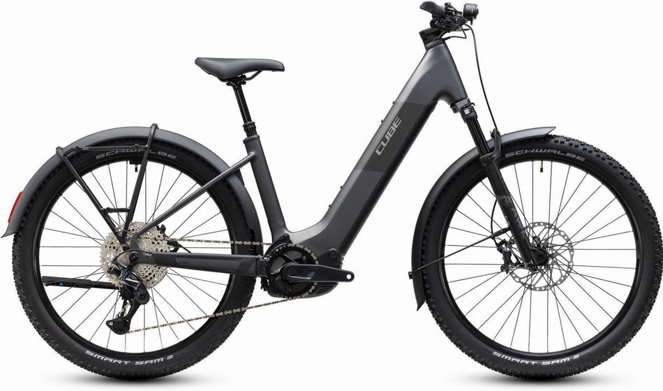 Cube Reaction Hybrid Race 800 Wh FE E-Bike Hardtail Easy Entry 27,5" slabgrey´n´chrome