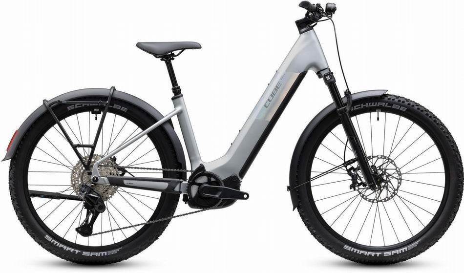 Cube Reaction Hybrid SLX 800 Wh FE E-Bike Hardtail Easy Entry 27,5" platinum´n´reflex