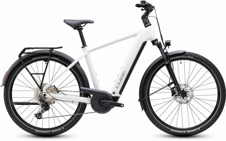 Cube Nuride Hybrid Performance 720 Wh E-Trekkingbike Diamant 28" metallicwhite´n´grey