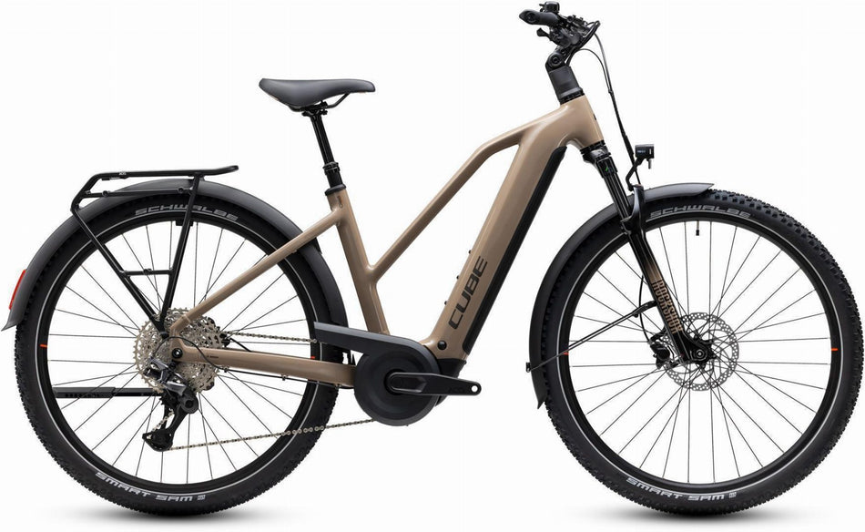 Cube Nuride Hybrid Pro 800 Wh E-Trekkingbike Trapeze 28" cappuccino´n´black