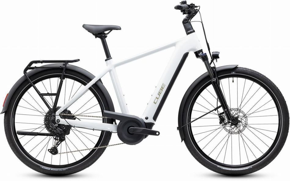 Cube Touring Hybrid ONE 600 Wh E-Trekkingbike Diamant 28" metallicwhite´n´chrome