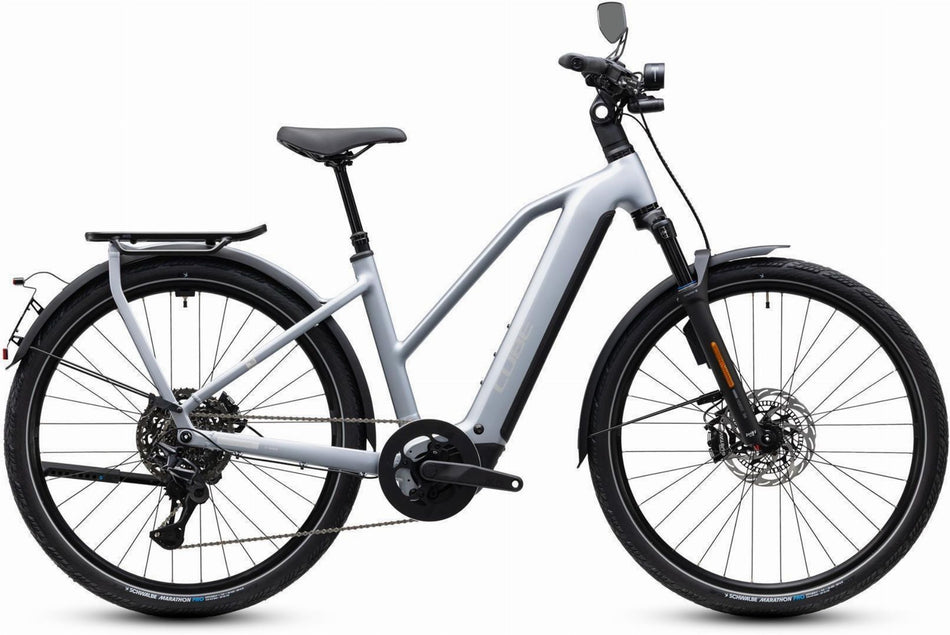 Cube Kathmandu Hybrid 45 800 Wh E-Citybike Trapeze 28" slategrey´n´chrome
