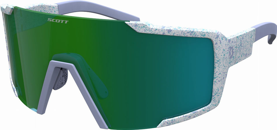 Scott Shield Compact Sonnenbrille terrazzo white/green chrome