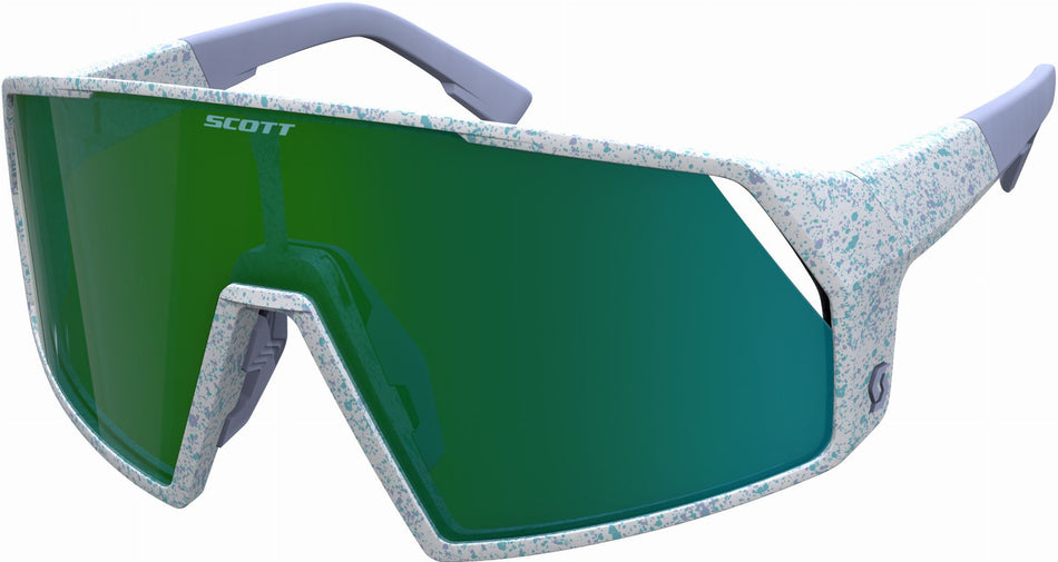 Scott Pro Shield Sonnenbrille terrazzo white/green chrome