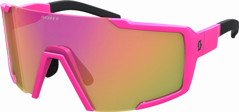 Scott Shield Compact Sonnenbrille acid pink/pink chrome