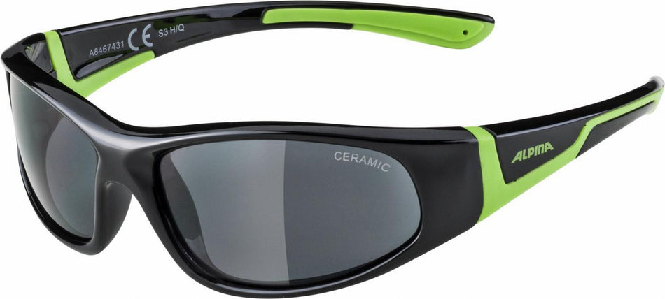 Alpina Flexxy Junior Kinder & Jugend Brille black-green/ceramic black