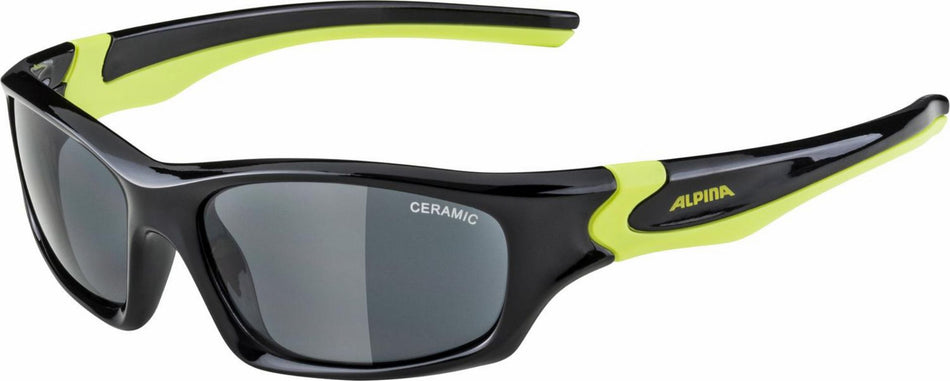 Alpina Flexxy Teen Kinder & Jugend Brille black-neon yellow/ceramic black