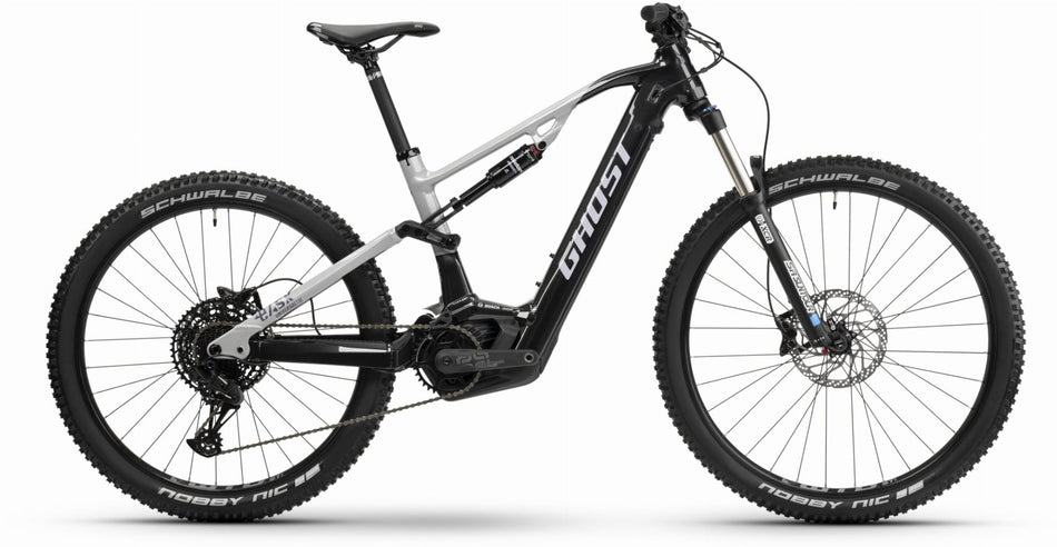 Ghost E-ASX 130 Universal 750 Wh E-Bike Fully 29"/27,5+" met. anthrazit/light grey - glossy/matt