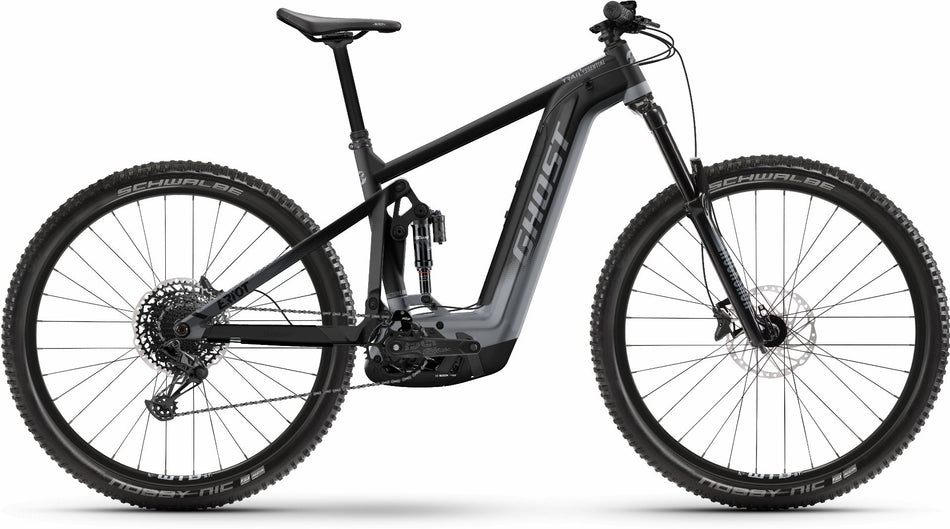 Ghost E-Riot Trail Essential 750 Wh E-Bike Fully black/pearl dark grey matt
