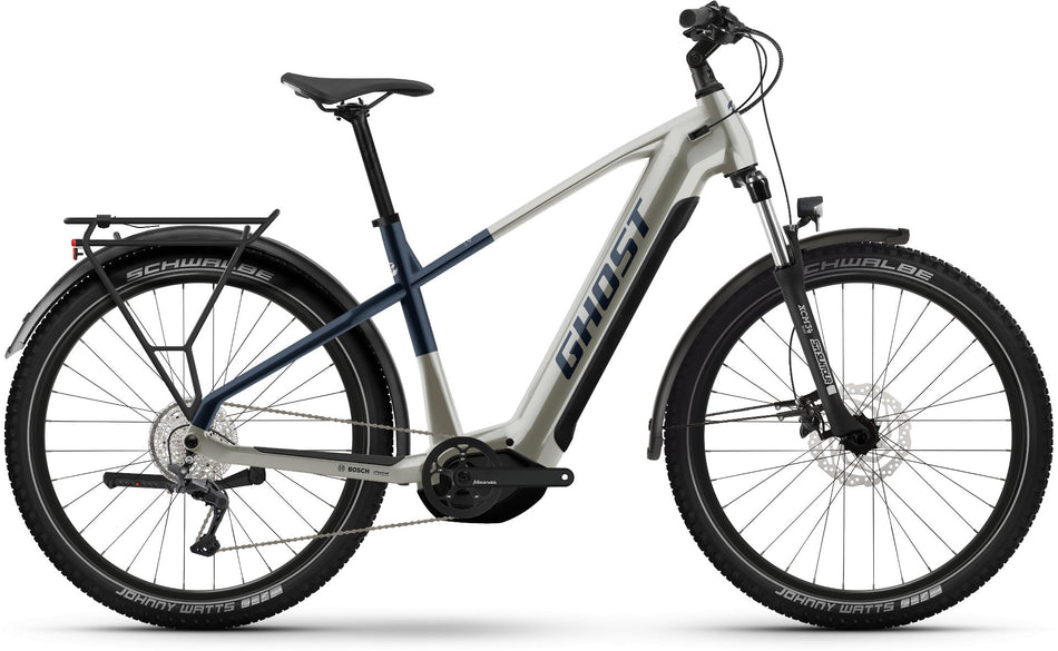 Ghost E-Teru Universal EQ 625 Wh E-Bike Hardtail Diamant 27,5" pearl warm grey/pearl dark blue - glossy