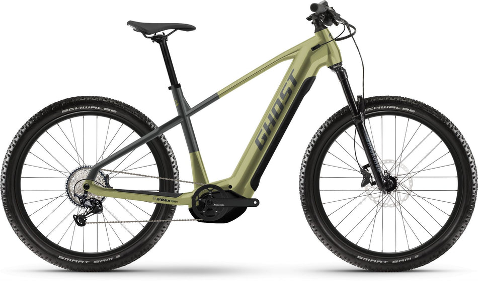 Ghost E-Teru Pro 750 Wh E-Bike Hardtail Diamant light kaki/black - glossy