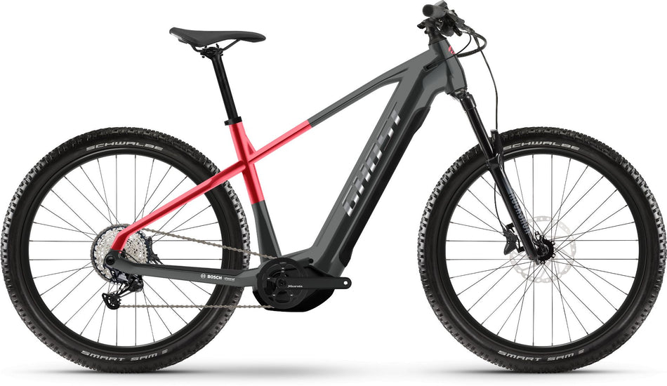 Ghost E-Teru Pro 750 Wh E-Bike Hardtail Diamant black/pearl deep red - glossy