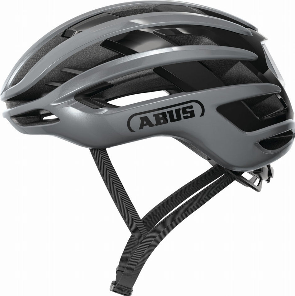 Abus AirBreaker 2.0 Rennrad-Helm graphite silver