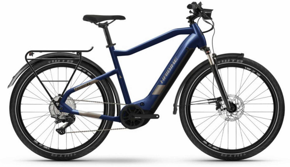 Haibike Trekking 7 630 Wh E-Bike Diamant 27,5" blue/sand
