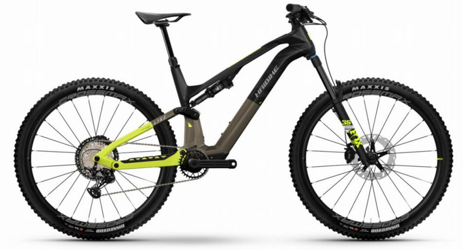 Haibike Lyke CF 11 430 Wh E-Bike Fully 29" carbon/sand/lime - gloss