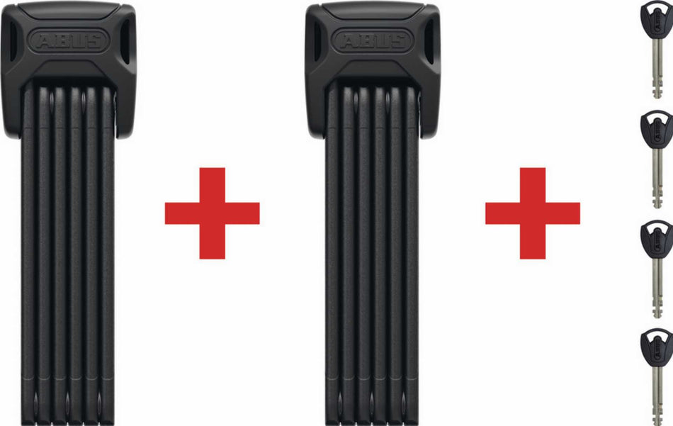 Abus Bordo 6000K/90 BK SH Twinset Faltschloss black