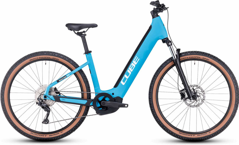 Cube Reaction Hybrid ONE 500 Wh E-Bike Easy Entry 27,5" skyblue´n´white