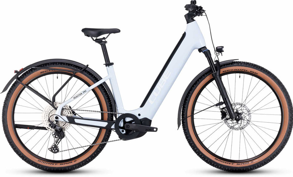 Cube Reaction Hybrid Pro Allroad 500 Wh E-Bike Easy Entry 27,5" flashwhite´n´black
