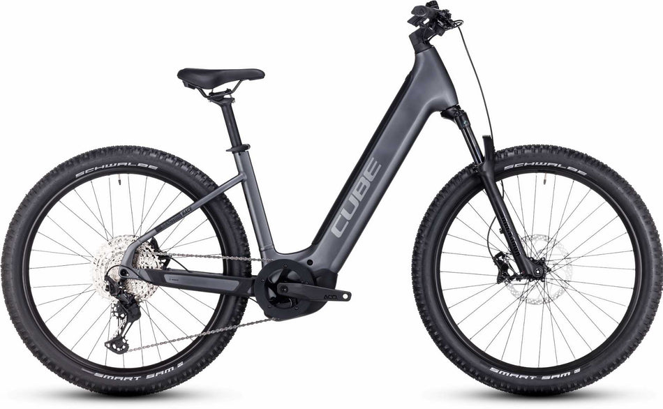 Cube Reaction Hybrid Race 625 Wh E-Bike Easy Entry 27,5" grey´n´metal