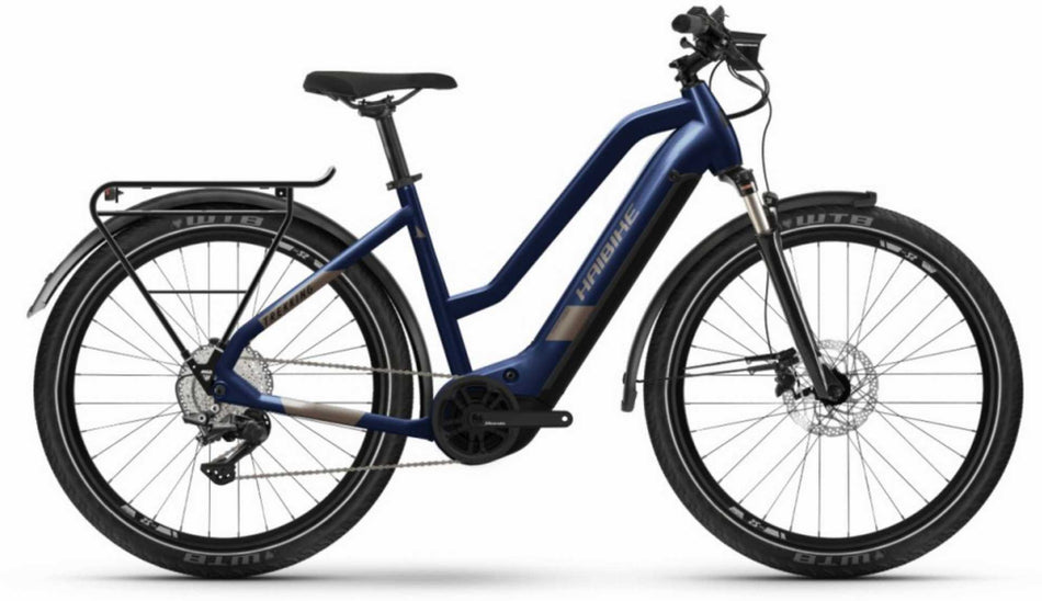 Haibike Trekking 7 630 Wh E-Bike Trapez 27,5" blue/sand