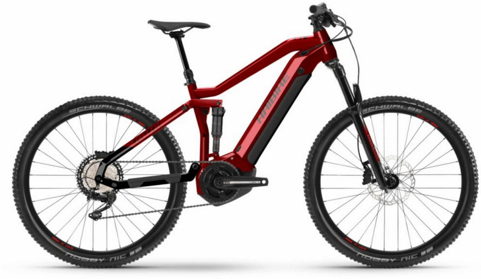 Haibike AllTrail 5 630 Wh E-Bike Fully 29" gloss dyn red black ink