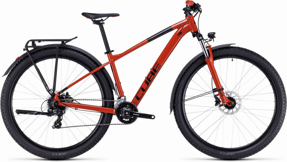Cube Aim Allroad MTB-Hardtail Diamant brickred´n´black