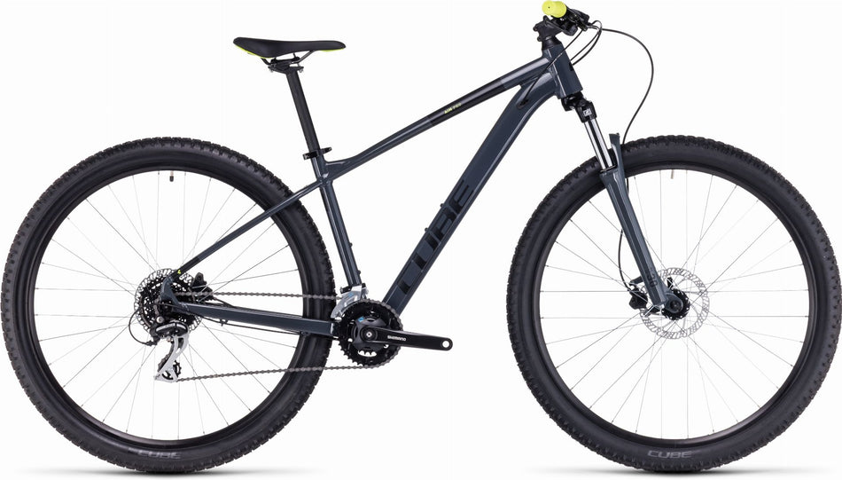 Cube Aim Pro MTB-Hardtail Diamant grey´n´flashyellow