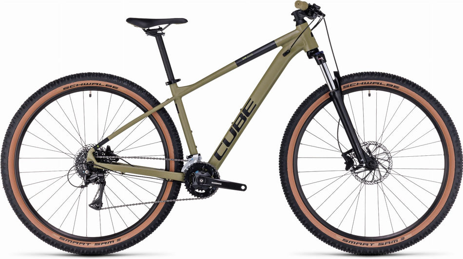 Cube Aim Race MTB-Hardtail Diamant olive´n´black