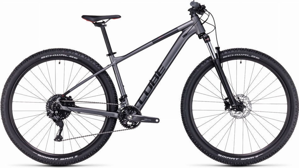 Cube Aim EX MTB-Hardtail Diamant grey´n´red