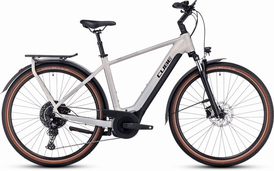 Cube Touring Hybrid Pro 625 Wh E-Bike Diamant 28" pearlysilver´n´black