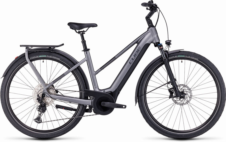 Cube Touring Hybrid EXC 625 Wh E-Bike Trapeze 28" grey´n´metal