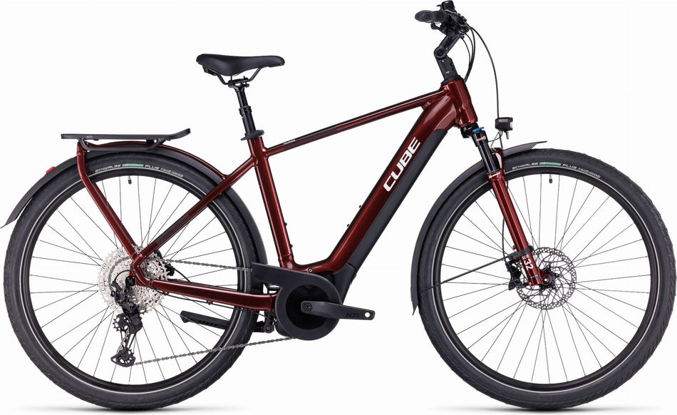 Cube Touring Hybrid EXC 625 Wh E-Bike Diamant 28" red´n´white