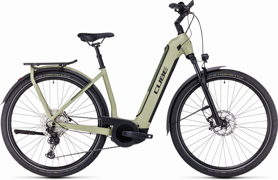 Cube Kathmandu Hybrid SLX 750 Wh E-Bike Easy Entry 28" green´n´olive