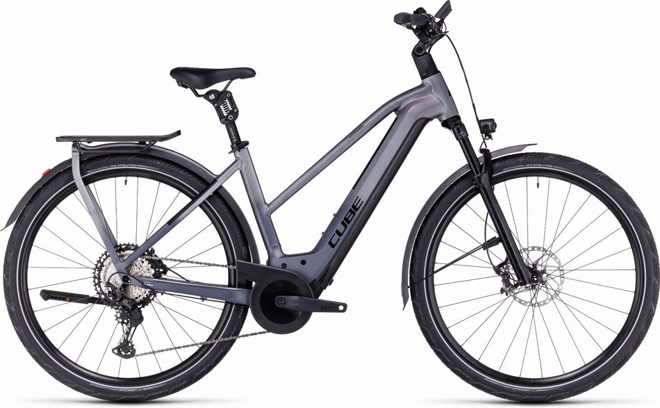Cube Kathmandu Hybrid SLT 750 Wh E-Bike Trapeze 28" prizmsilver´n´grey