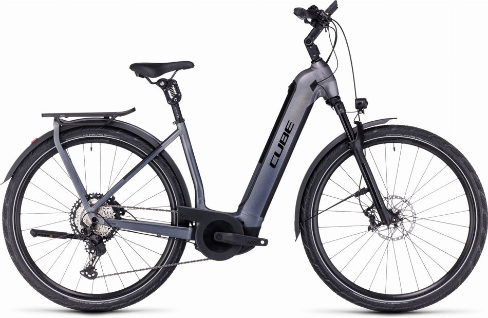 Cube Kathmandu Hybrid SLT 750 Wh E-Bike Easy Entry 28" prizmsilver´n´grey