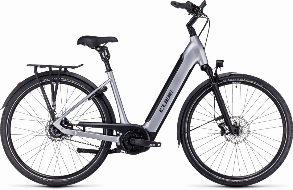 Cube Supreme RT Hybrid SLX 625 Wh E-Bike Easy Entry 28" polarsilver´n´black