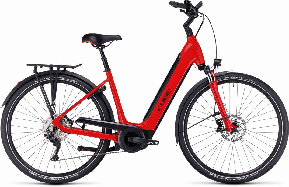 Cube Supreme Sport Hybrid Pro 500 Wh E-Bike Easy Entry red´n´black
