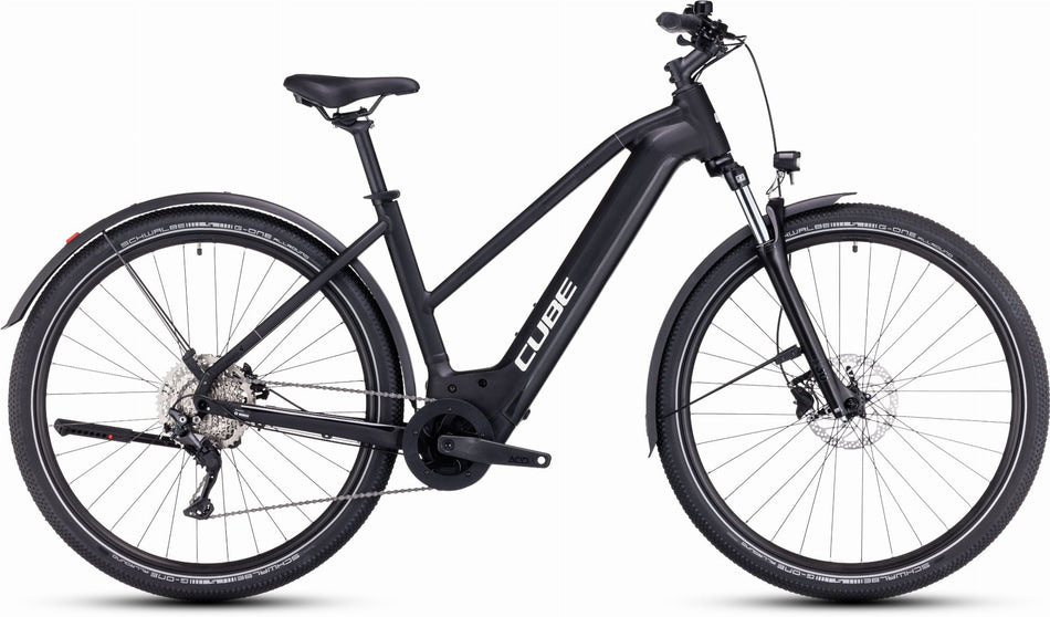 Cube Nuride Hybrid Pro 750 Wh Allroad E-Bike Trapeze 28" black´n´metal