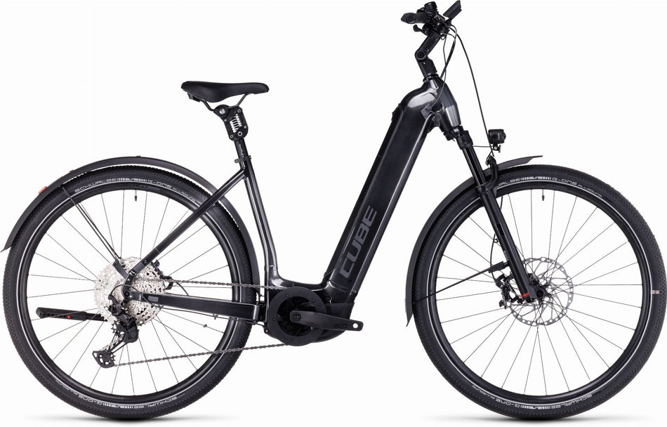 Cube Nuride Hybrid SLT 750 Wh Allroad E-Bike Easy Entry 28" grey´n´metal