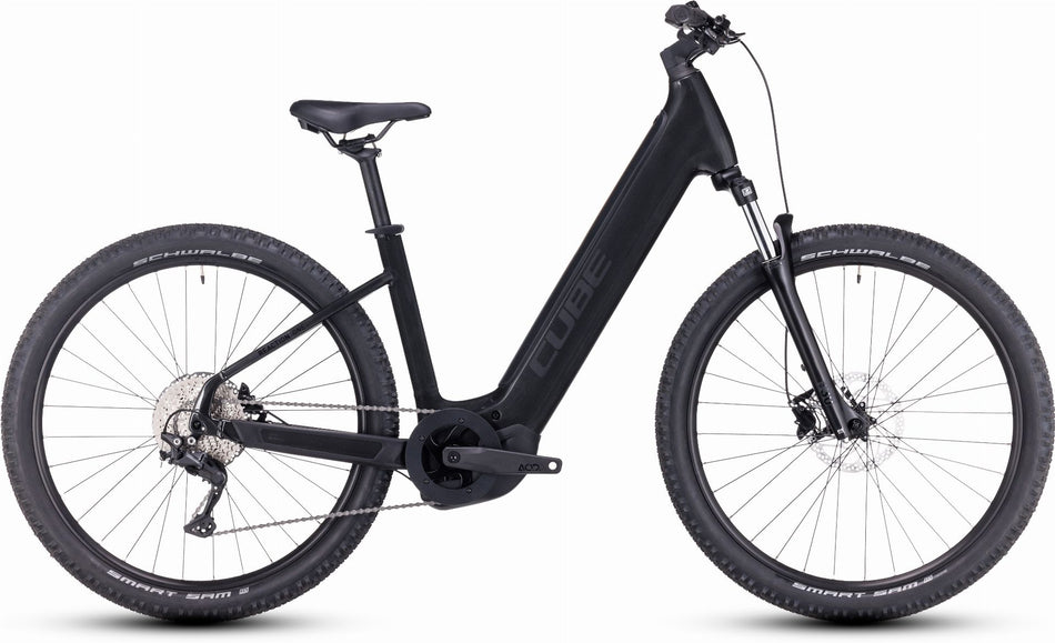 Cube Reaction Hybrid One 500 Wh E-Bike Hardtail Easy Entry 27,5" grey´n´black