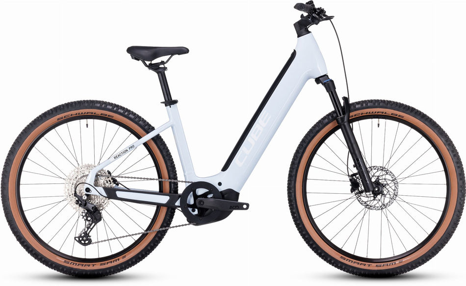 Cube Reaction Hybrid Pro 750 Wh E-Bike Hardtail Easy Entry 27,5" flashwhite´n´black